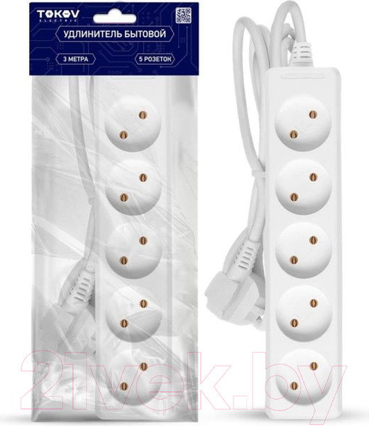Изображение товара Удлинитель Tokov Electric TKE-C01-BU5-3-075