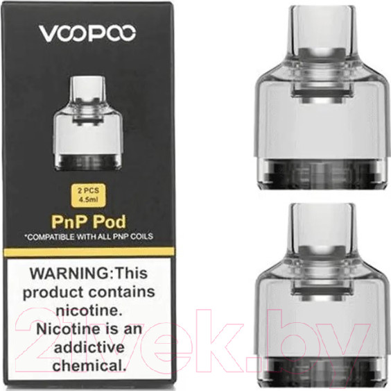 Изображение товара Набор картриджей для электронного парогенератора VooPoo PnP Pod для Drag S/Drag X/Drag 2/Drag Mini (2шт)