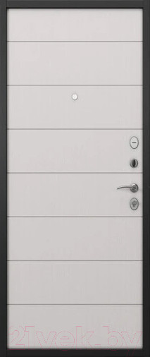 Изображение товара Входная дверь Mastino H2 Home Eco PP 86x205 (правая, черный муар металлик/венге/белый ларче)