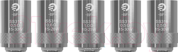 Изображение товара Набор испарителей Joyetech BF для CUBIS/eGO AIO/Cuboid Mini 0.6 Ом SS316 / 4685 (5шт)