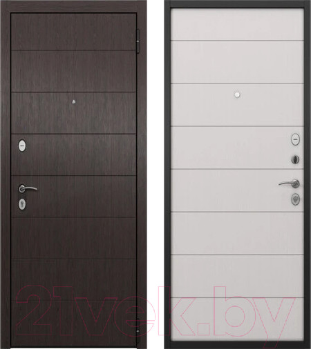 Изображение товара Входная дверь Mastino H2 Home Eco PP 96x205 (правая, черный муар металлик/венге/белый ларче)