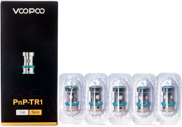 Изображение товара Набор испарителей VooPoo PnP TR1 (1.2 Ом, 5шт)