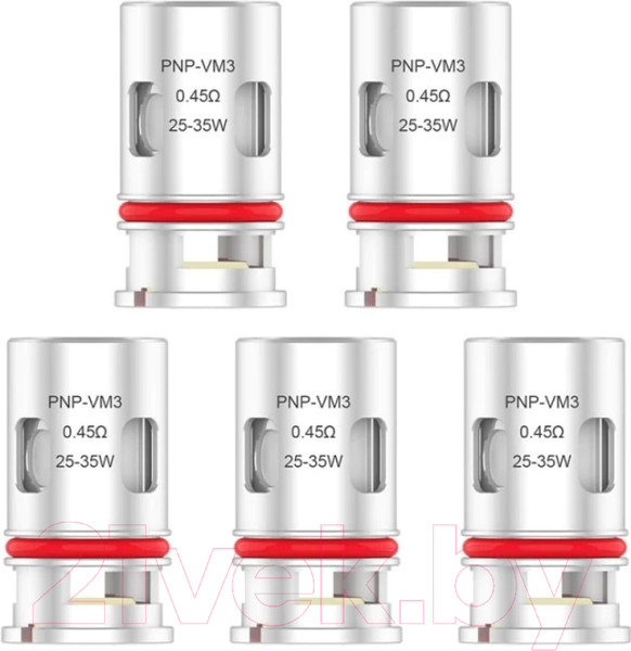 Изображение товара Набор испарителей VooPoo PnP Mesh VM3 (0.45 Ом, 5шт)