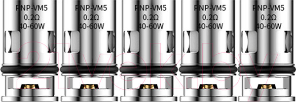 Изображение товара Набор испарителей VooPoo PnP Mesh VM5 (0.2 Ом, 5шт)