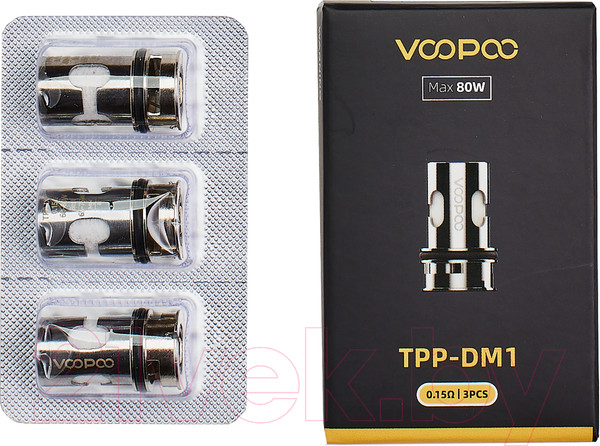 Изображение товара Набор испарителей VooPoo TPP Mesh DM1 60-80W (0.15 Ом, 3шт)