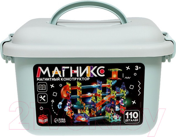 Изображение товара Конструктор магнитный Unicon Магникс / 9444944 (110эл)