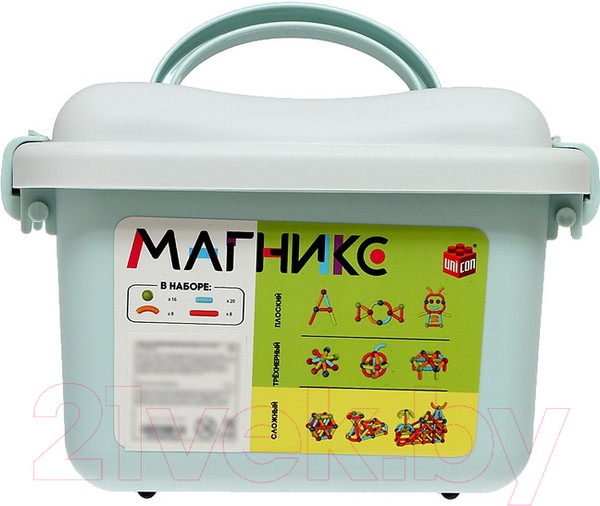 Изображение товара Конструктор магнитный Unicon Магникс / 9444936 (52эл)