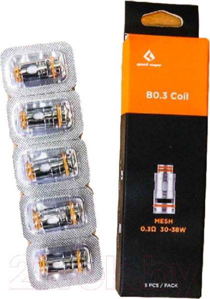 Изображение товара Набор испарителей Geekvape Aegis Boost B Series (0.3 Ом, 5шт)