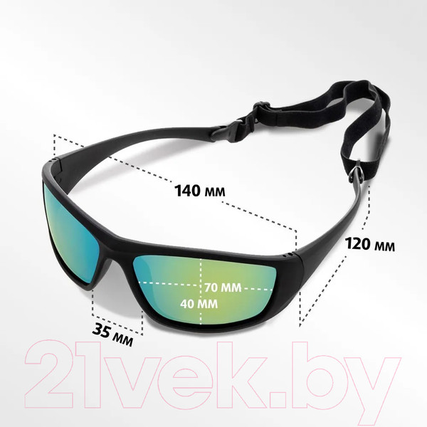 Изображение товара Очки солнцезащитные Premier Fishing PR-OP-55404-СB-C (хамелеон синий)