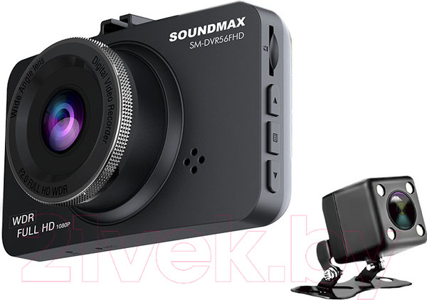 Изображение товара Автомобильный видеорегистратор SoundMax SM-DVR56FHD (черный)