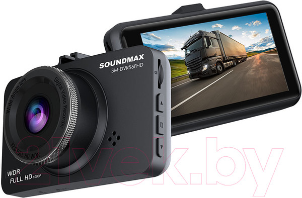 Изображение товара Автомобильный видеорегистратор SoundMax SM-DVR56FHD (черный)