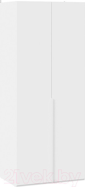 Изображение товара Шкаф ТриЯ Порто СМ-393.07.003 с 2 глухими дверями (белый жемчуг/белый софт)
