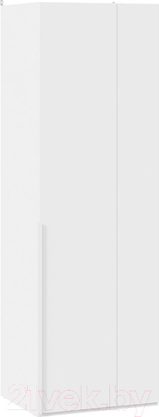 Изображение товара Шкаф ТриЯ Порто СМ-393.07.006 с 1 глухой дверью (белый жемчуг/белый софт)