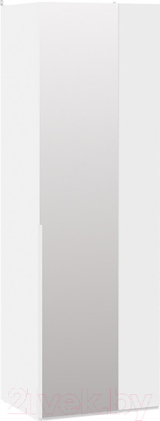 Изображение товара Шкаф ТриЯ Порто СМ-393.07.007 с 1 зеркальной дверью (белый жемчуг/белый жемчуг)