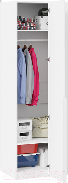 Изображение товара Шкаф ТриЯ Порто СМ-393.07.007 с 1 зеркальной дверью (белый жемчуг/белый жемчуг)