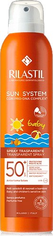 Спрей солнцезащитный Rilastil Sun System Baby SPF 50+ Прозрачный (200мл)