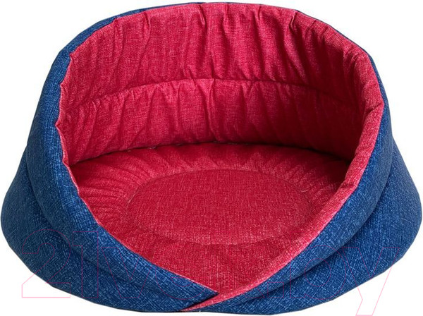 Изображение товара Лежанка для животных Homepet №1 83135 (45x45x27см, красный/синий)