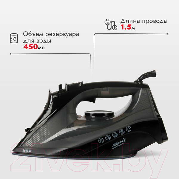 Изображение товара Утюг Atlanta ATH-5547 (черный)