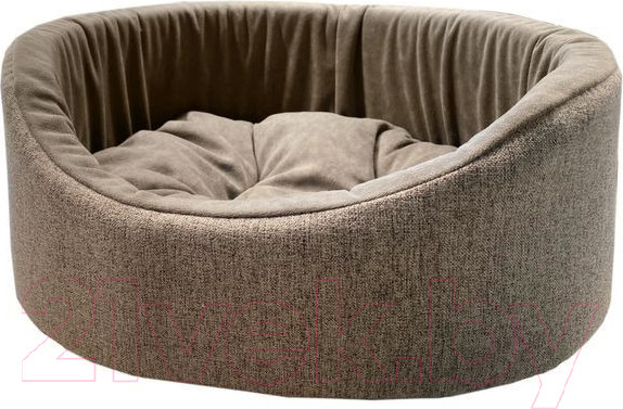 Изображение товара Лежанка для животных Homepet №3 82829 (57x45x20см, розовый/серый)