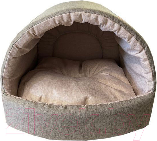 Изображение товара Домик для животных Homepet №1 82822 (38x35x27см, коричневый/розовый)