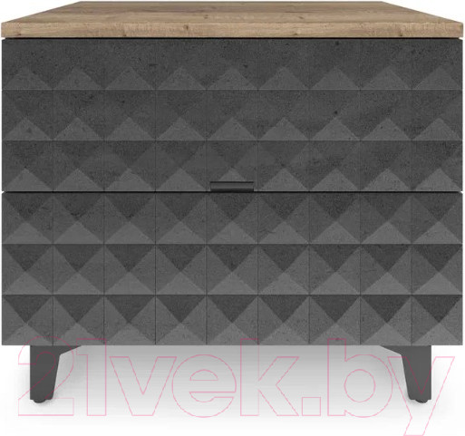 Изображение товара Консольный столик Shtabe Simple 7003 эко (графит/дуб веллингтон/черный)