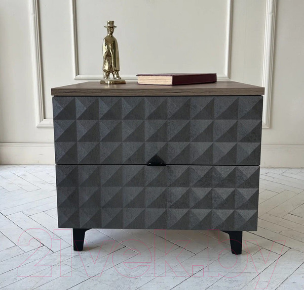 Изображение товара Консольный столик Shtabe Simple 7003 эко (графит/дуб веллингтон/черный)