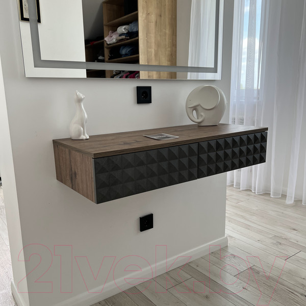 Изображение товара Тумба Shtabe Simple 7010 эко (графит/дуб веллингтон)