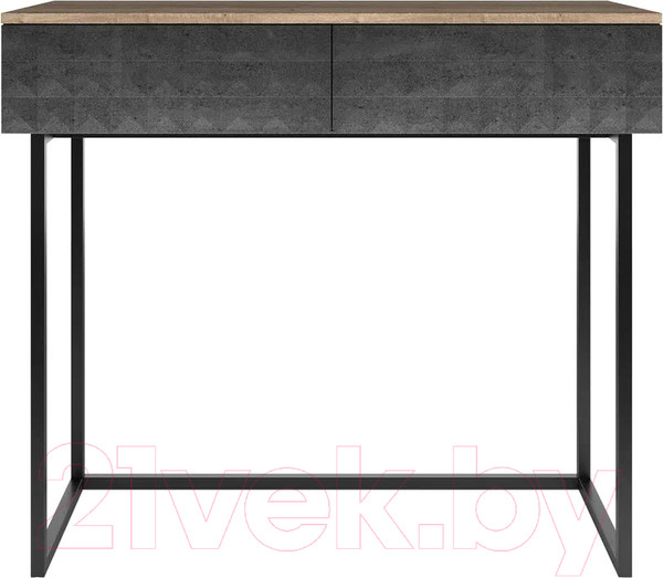 Изображение товара Консольный столик Shtabe Simple 7011 эко (графит/дуб веллингтон/черный)