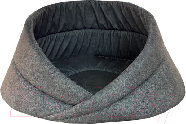 Изображение товара Лежанка для животных Homepet №2 83140 (55x55x27см, темно-серый)