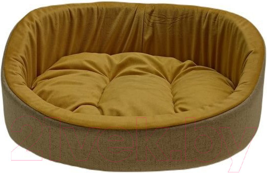 Изображение товара Лежанка для животных Homepet Montana №2 83743 (49x43x17см, горчичный)