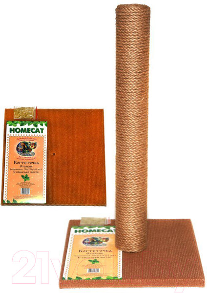 Изображение товара Когтеточка Homecat Коричневый / 65633 (29.5x29.5x50см)