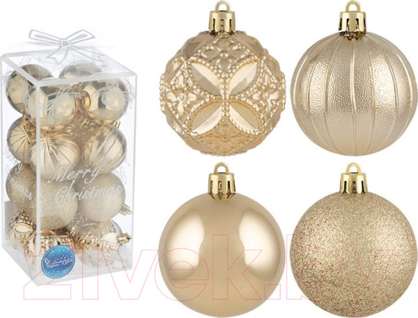 Изображение товара Набор шаров новогодних Волшебная страна SYQA-0123216 / 106328 (16шт)