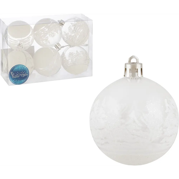 Изображение товара Набор шаров новогодних Волшебная страна SYQB3-0123078 / 106345 (6шт)