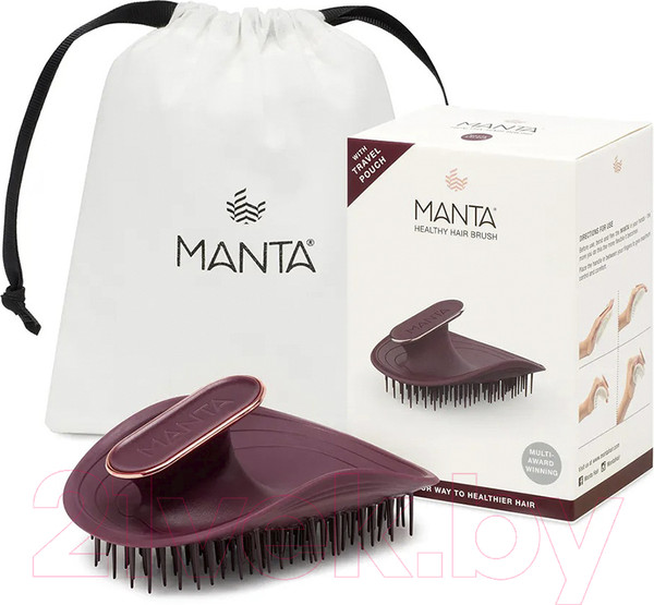 Изображение товара Расческа-массажер MANTA Brush BURGBUDBU4011 (Burgundy)