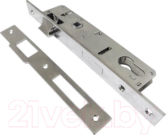 Изображение товара Замок врезной Trodos 153-20 Цилиндровый с защелкой без ручки (хром)