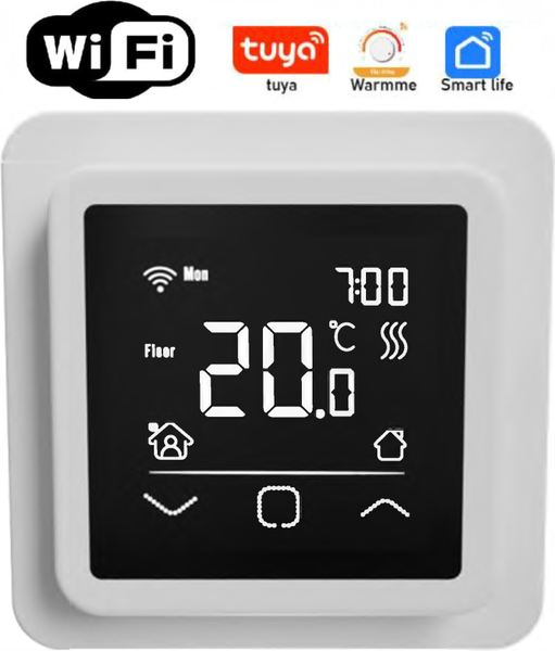 Изображение товара Терморегулятор для теплого пола No Brand IQ Smart ThermoLife (белый)