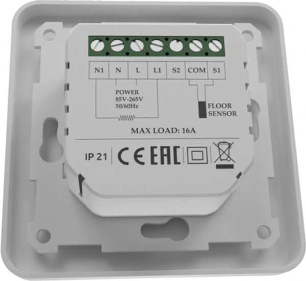 Изображение товара Терморегулятор для теплого пола No Brand IQ Smart ThermoLife (белый)