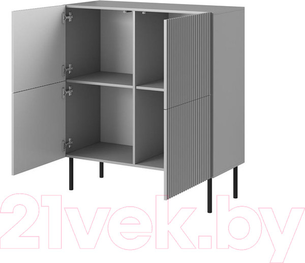 Изображение товара Тумба Halmar Asensio KM-2 (светло-серый/черный)