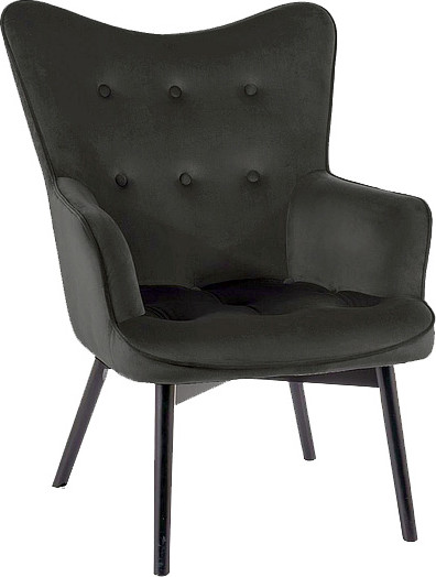 Изображение товара Кресло мягкое Signal Carmen Velvet (Bluvel 19 черный/черный матовый)