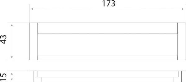 Изображение товара Ручка для мебели Trodos ZY-108 160 (алюминий, хром/хром матовый)