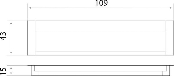 Изображение товара Ручка для мебели Trodos ZY-108 96 (алюминий, хром/хром матовый)