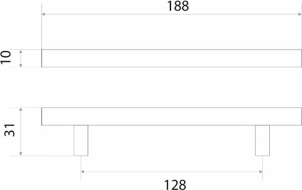 Изображение товара Ручка для мебели Trodos 8925 D10х128-188мм (сталь, хром матовый)