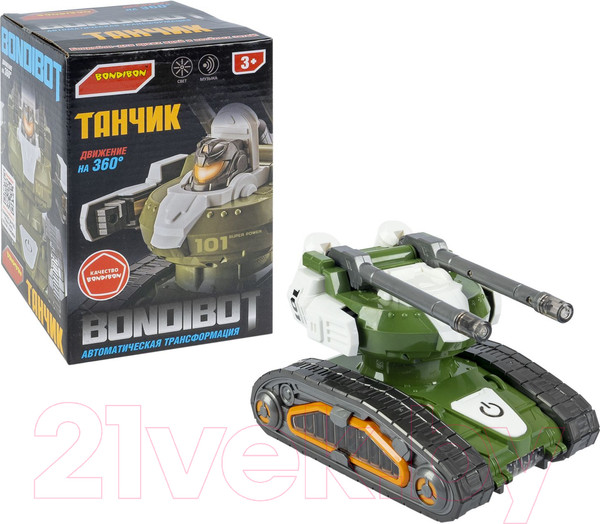 Изображение товара Игрушка-трансформер Bondibon Bondibot Танчик / ВВ6257