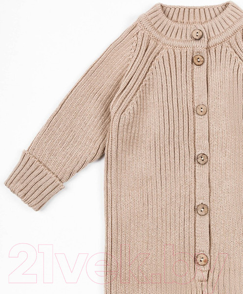 Изображение товара Комбинезон для малышей Amarobaby Pure Love Tot / AB-OD22-PLT501/03-80 (бежевый, р. 80)