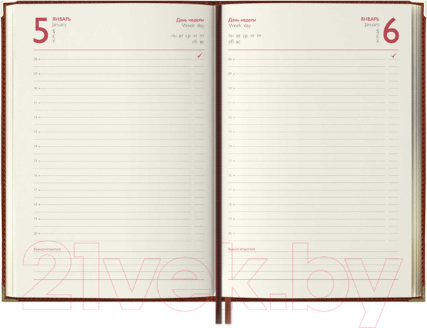 Изображение товара Ежедневник Escalada Сариф / 63936 (192л, коричневый)