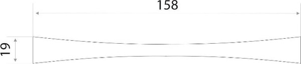 Изображение товара Ручка для мебели Trodos ZY-7C Бабочка 128мм сплав ЦАМ 45г (никель)