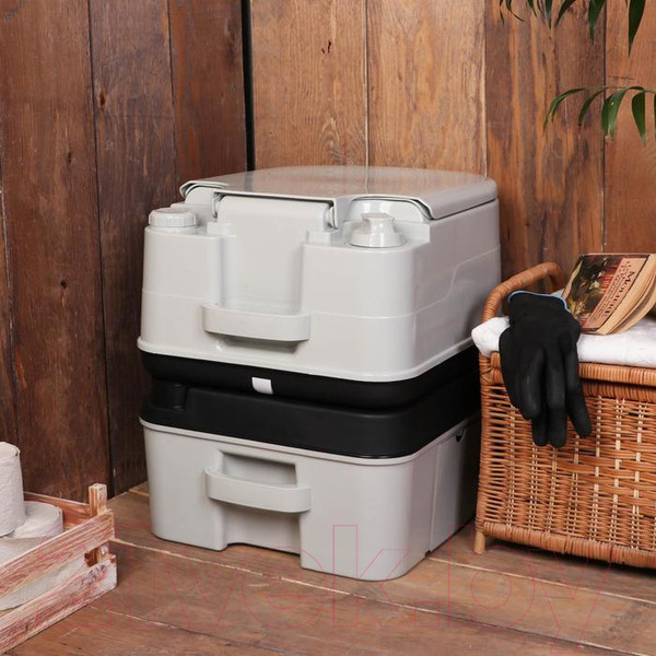 Изображение товара Портативный биотуалет Толик 24л (с индикатором)