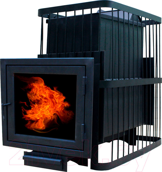 Изображение товара Печь-каменка КомфортПром Чугун Панорама Закрытая Каменка 112211763