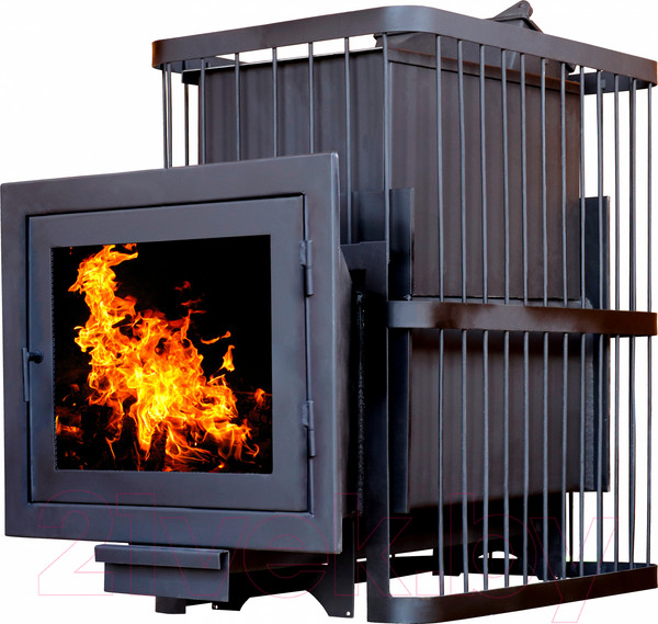 Изображение товара Печь-каменка КомфортПром Чугун Панорама Закрытая Каменка 112211763