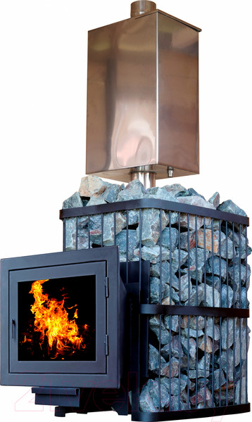 Изображение товара Печь-каменка КомфортПром Чугун Панорама Закрытая Каменка 112211763